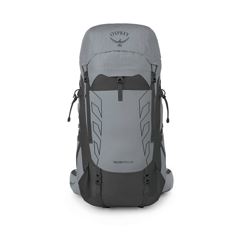 Osprey Talon Pro 40 Hiking Backpack 40L in Silver Lining — angle view 3