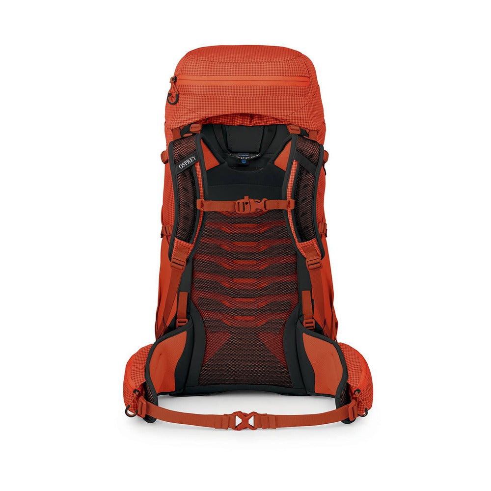 Osprey Tempest Pro 40 Women's Hiking Backpack 40L in Mars Orange — angle view 4