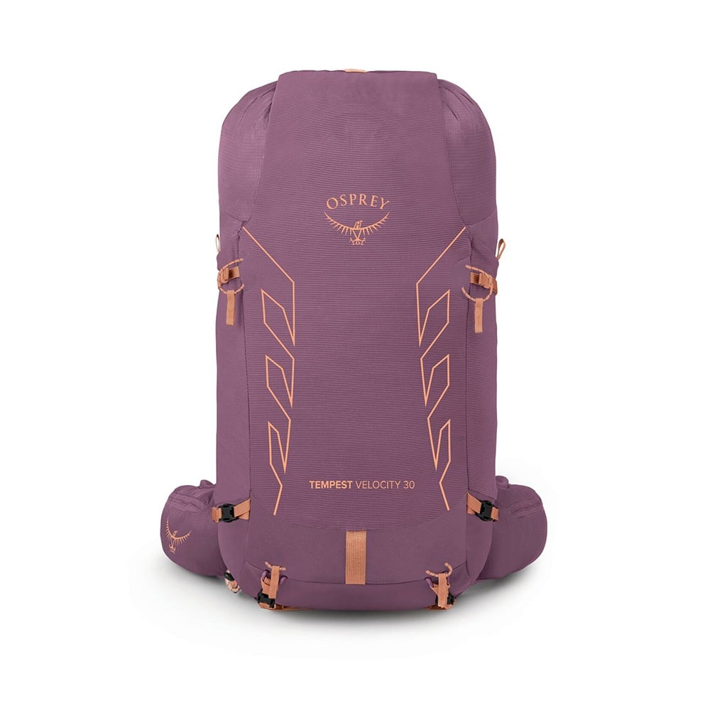 Osprey Tempest Velocity 30 Hiking Backpack 30L in Pashmina Melon — front view