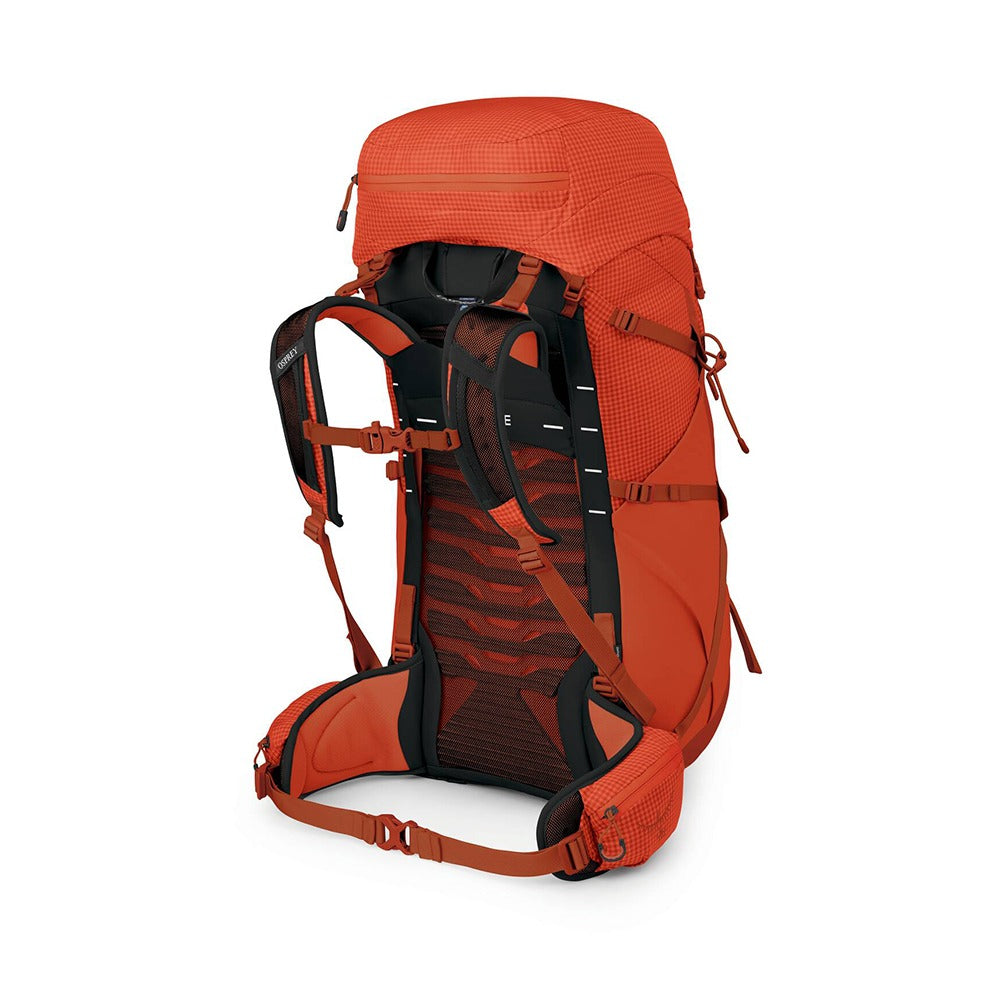 Osprey Talon Pro 40 Hiking Backpack 40L in Mars Orange — angle view 3