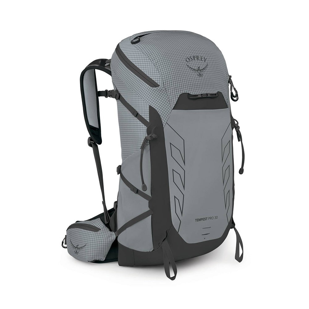 Osprey Tempest Pro 30 Women's Hiking Backpack 30L in Silver Lining — front view