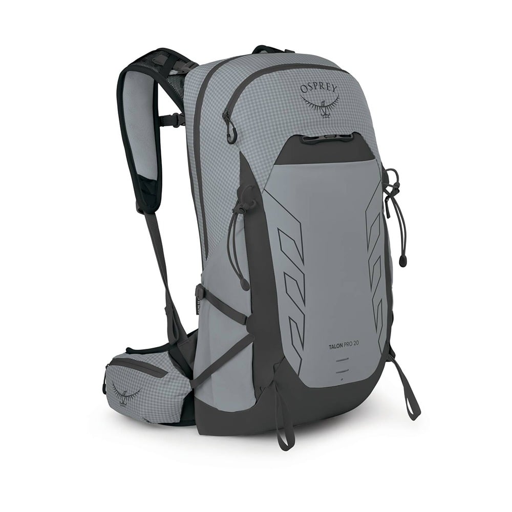 Osprey Talon Pro 20 Hiking Backpack 20L in Silver Lining — front view
