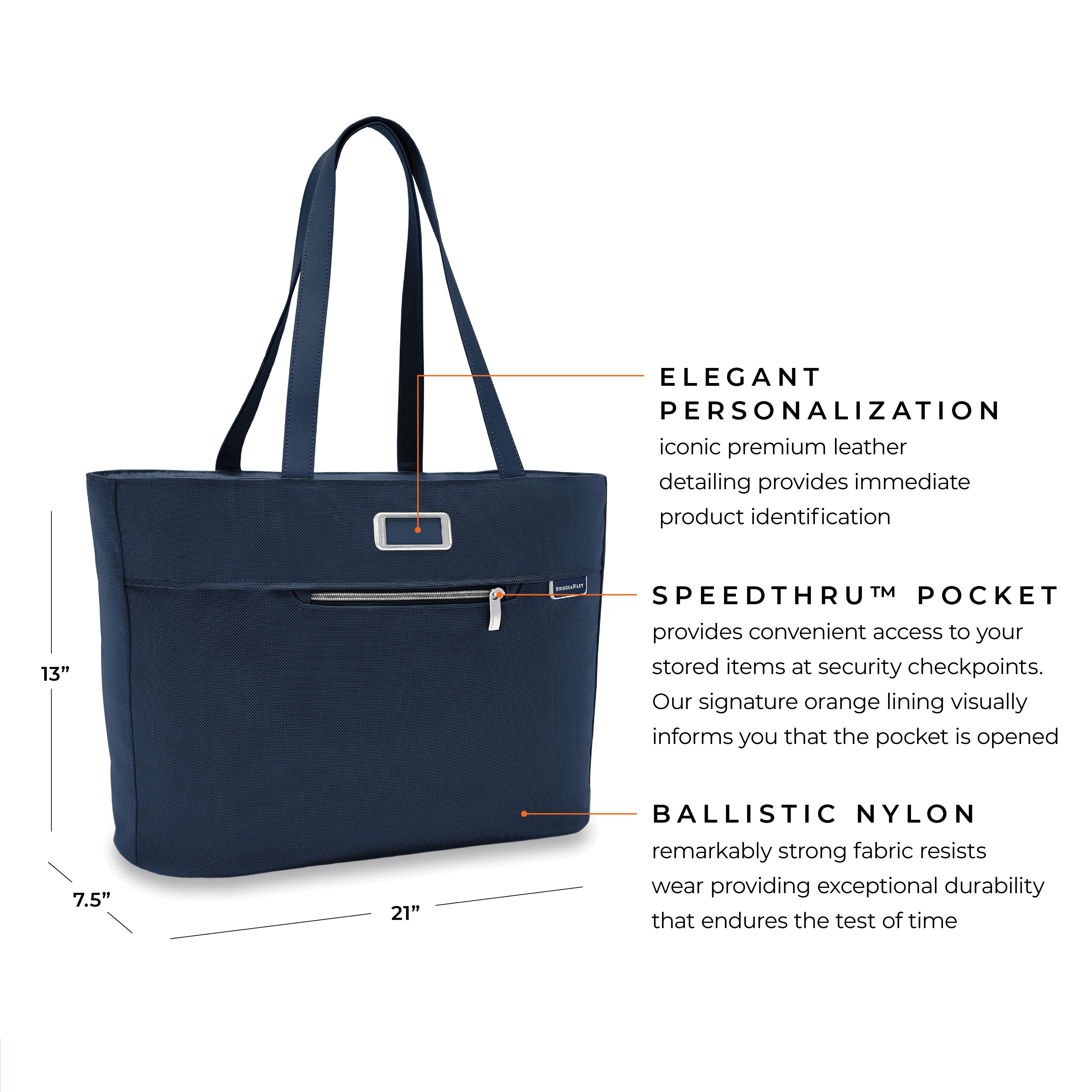 Briggs & Riley Baseline Traveler Tote - Navy