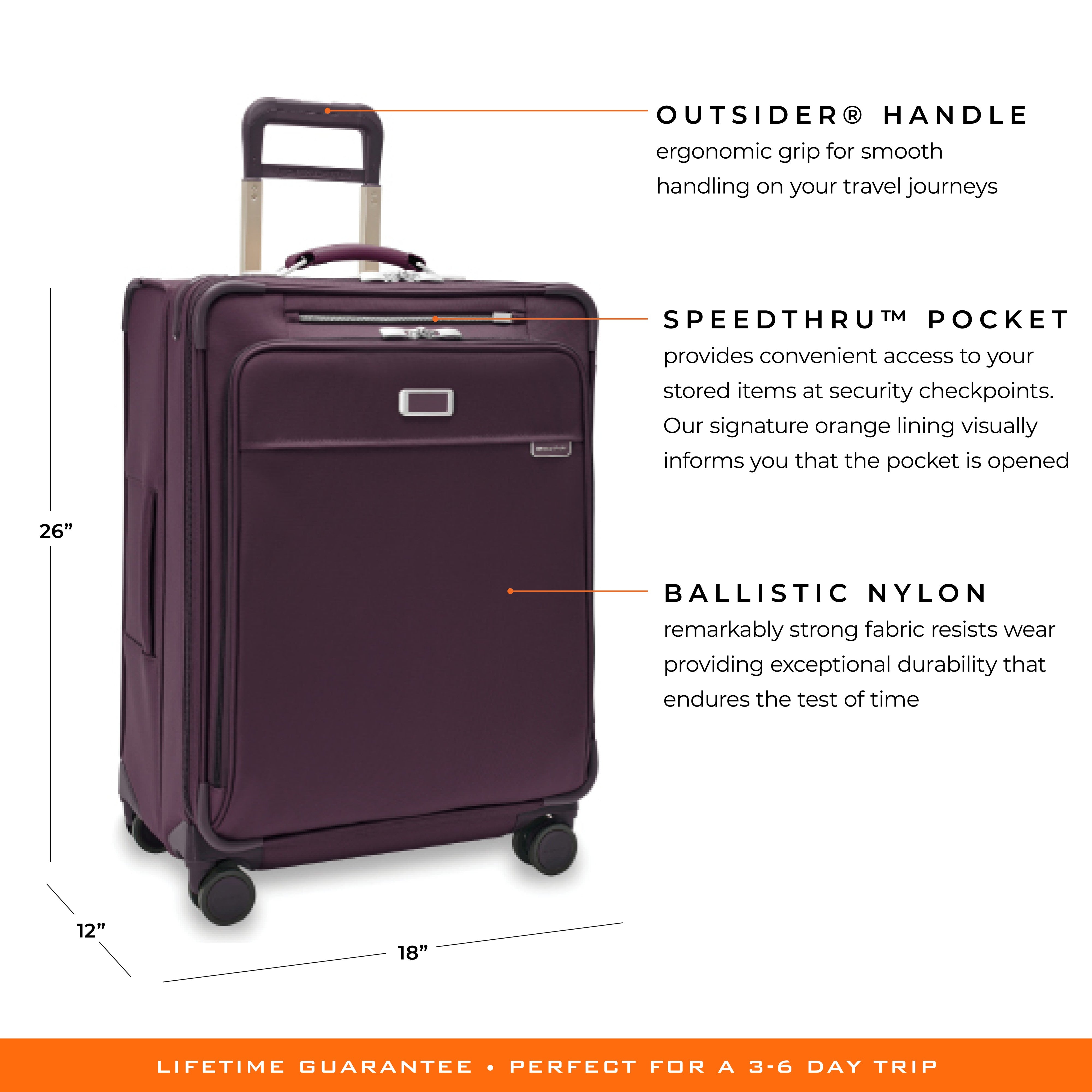 Briggs & Riley Baseline Medium Expandable Spinner - Plum