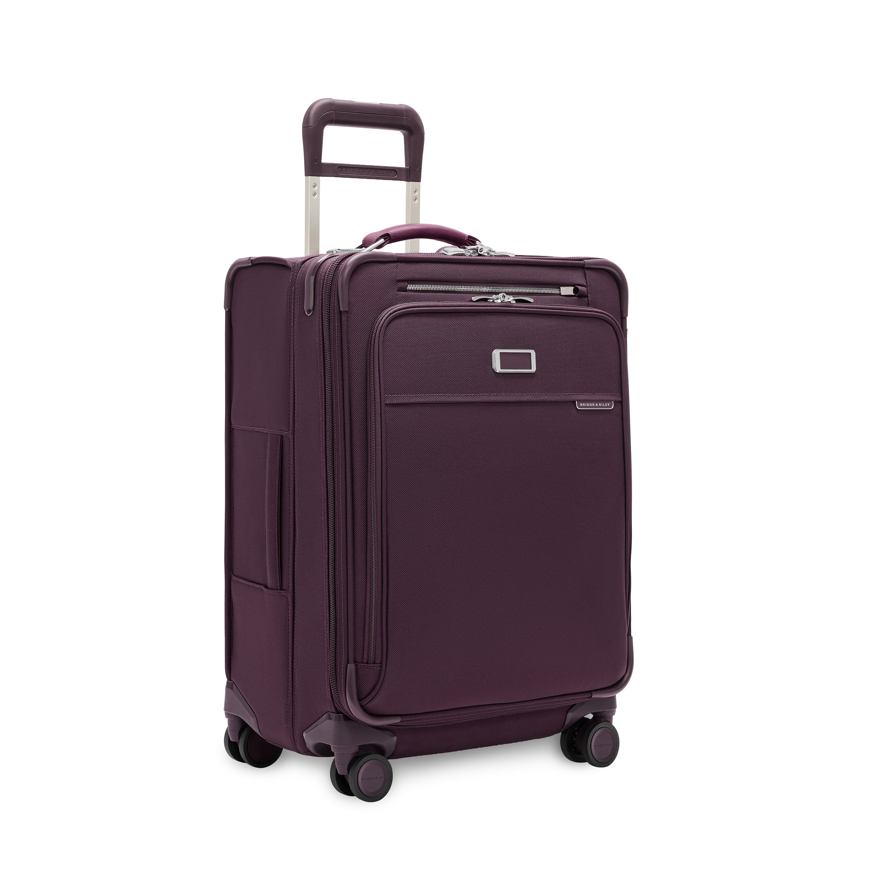 Briggs & Riley Baseline Compact Checked Expandable Spinner - Plum
