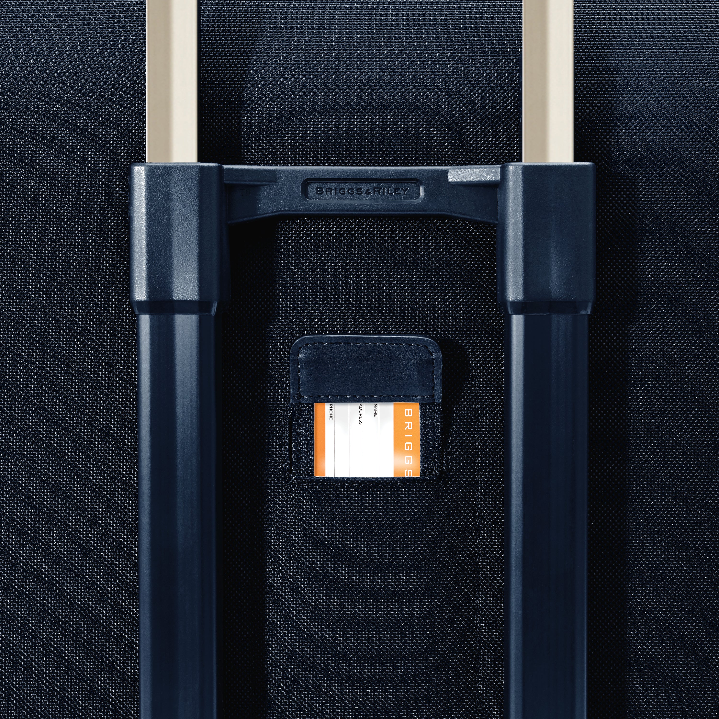 Briggs & Riley Baseline Deluxe Wardrobe Spinner in Navy — detail view 3 # color_Navy