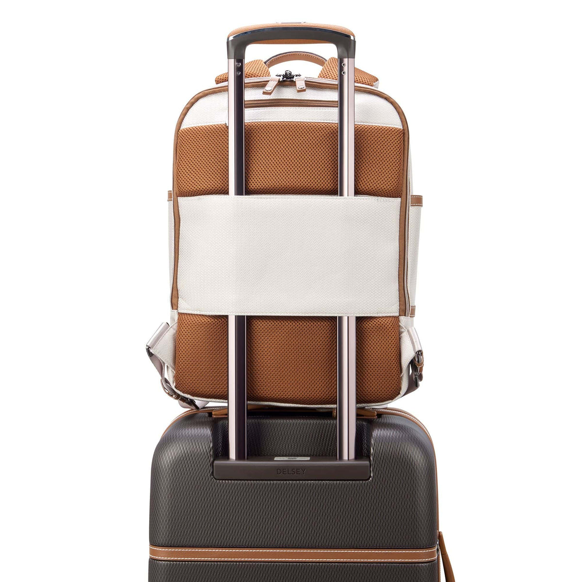Delsey Chatelet Air 2.0 Laptop Backpack in Angora — detail view # color_Angora