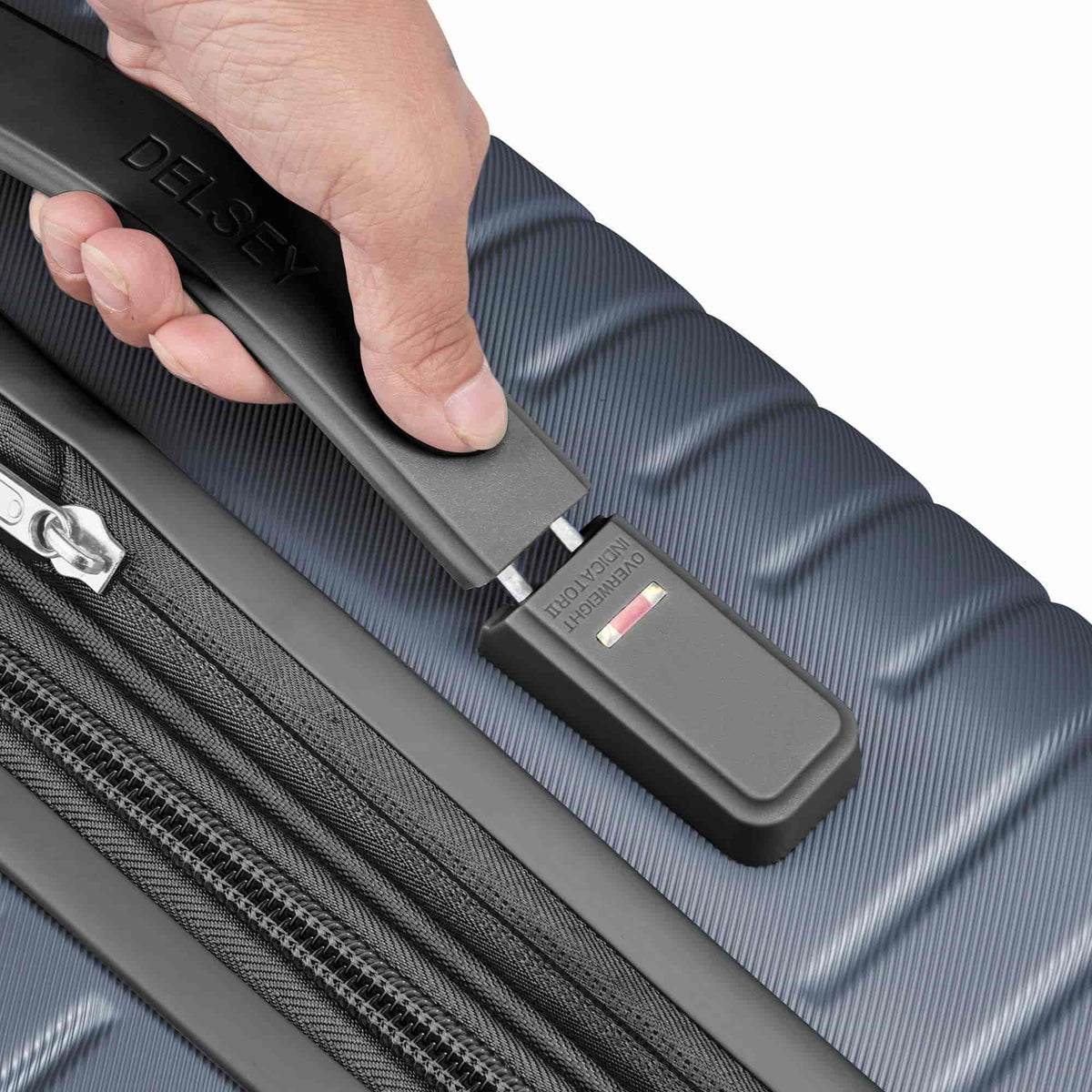 Delsey Cruise 3.0 Medium Expandable Spinner in Graphite — detail view 3 # color_Graphite