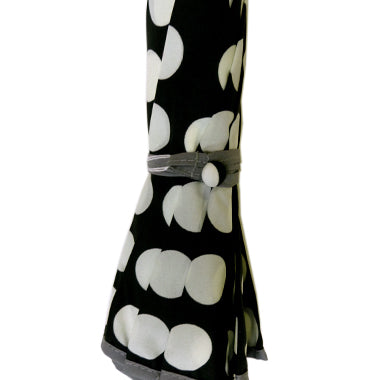Vista 08009 Polka Dot Umbrella in Black — detail view 2