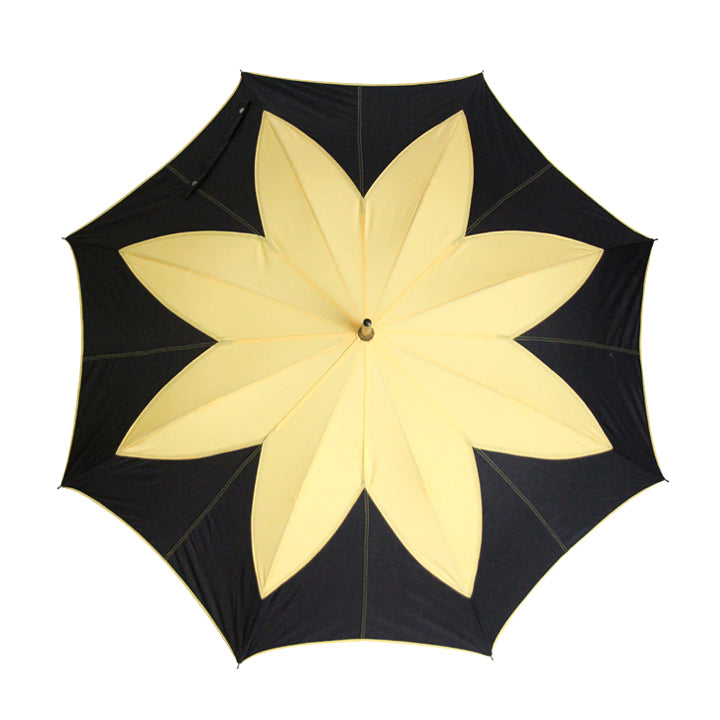 Vista 08019 Patch Flower Umbrella in Yellow — angle view 2