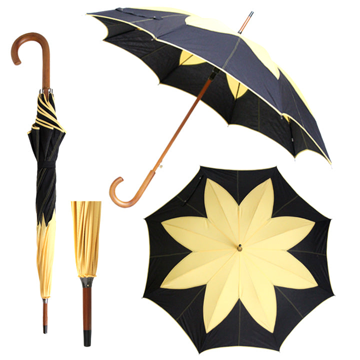 Vista 08019 Patch Flower Umbrella in Yellow — detail view