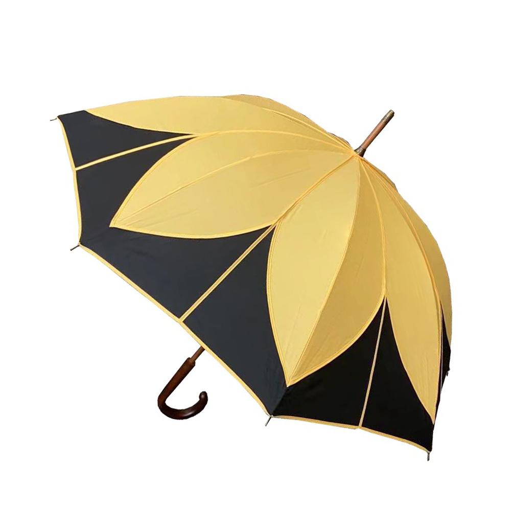 Vista 08019 Patch Flower Umbrella in Yellow — front view