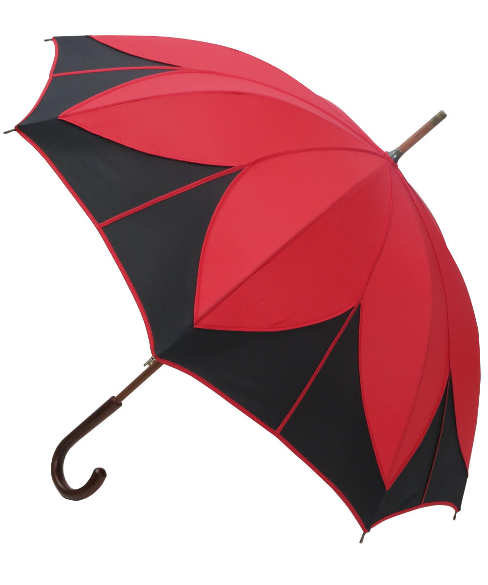Vista 08019 Patch Flower Umbrella in Red — front view