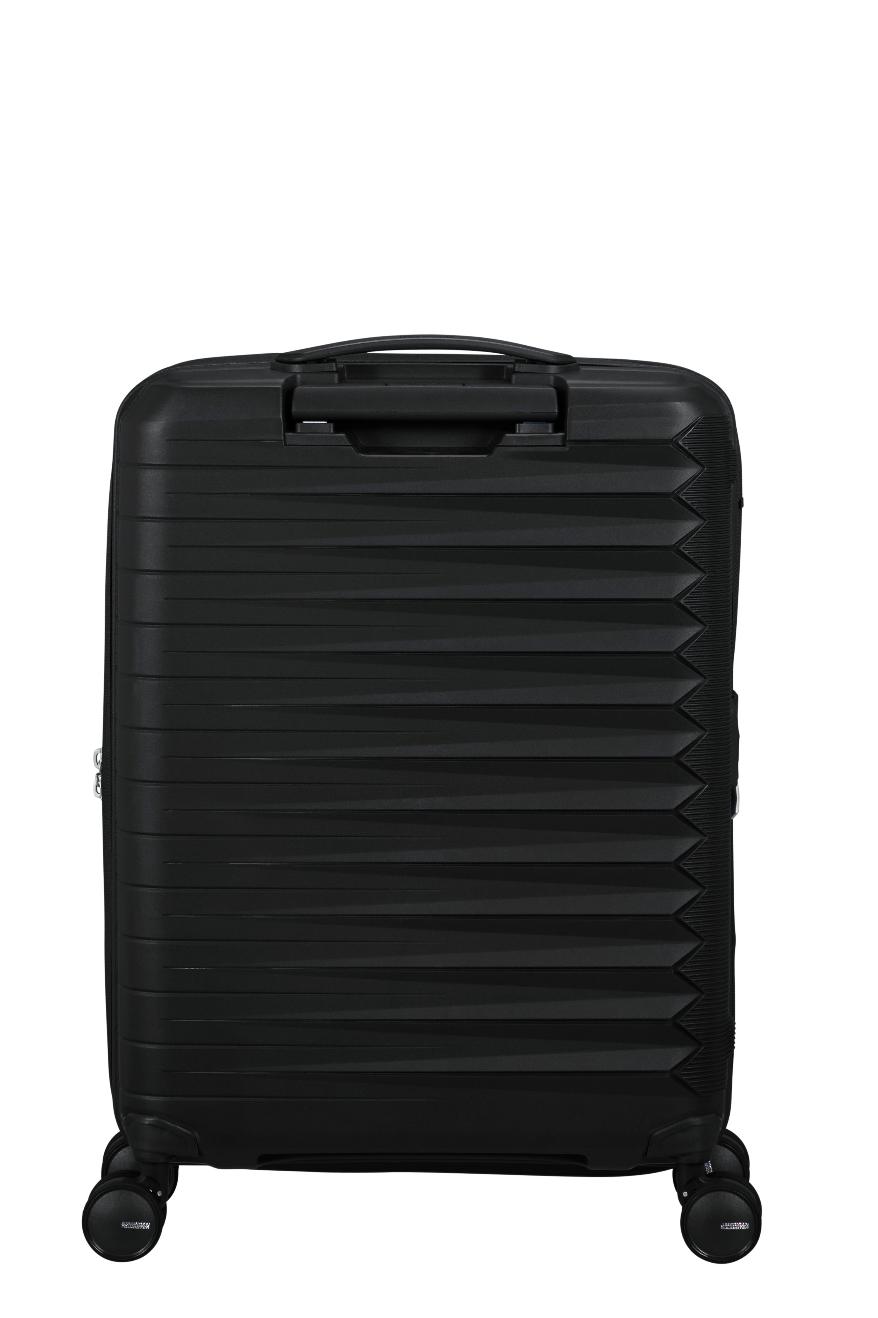American Tourister FastForward Expandable Carry-On Spinner (20-inch) - FLASH BLACK