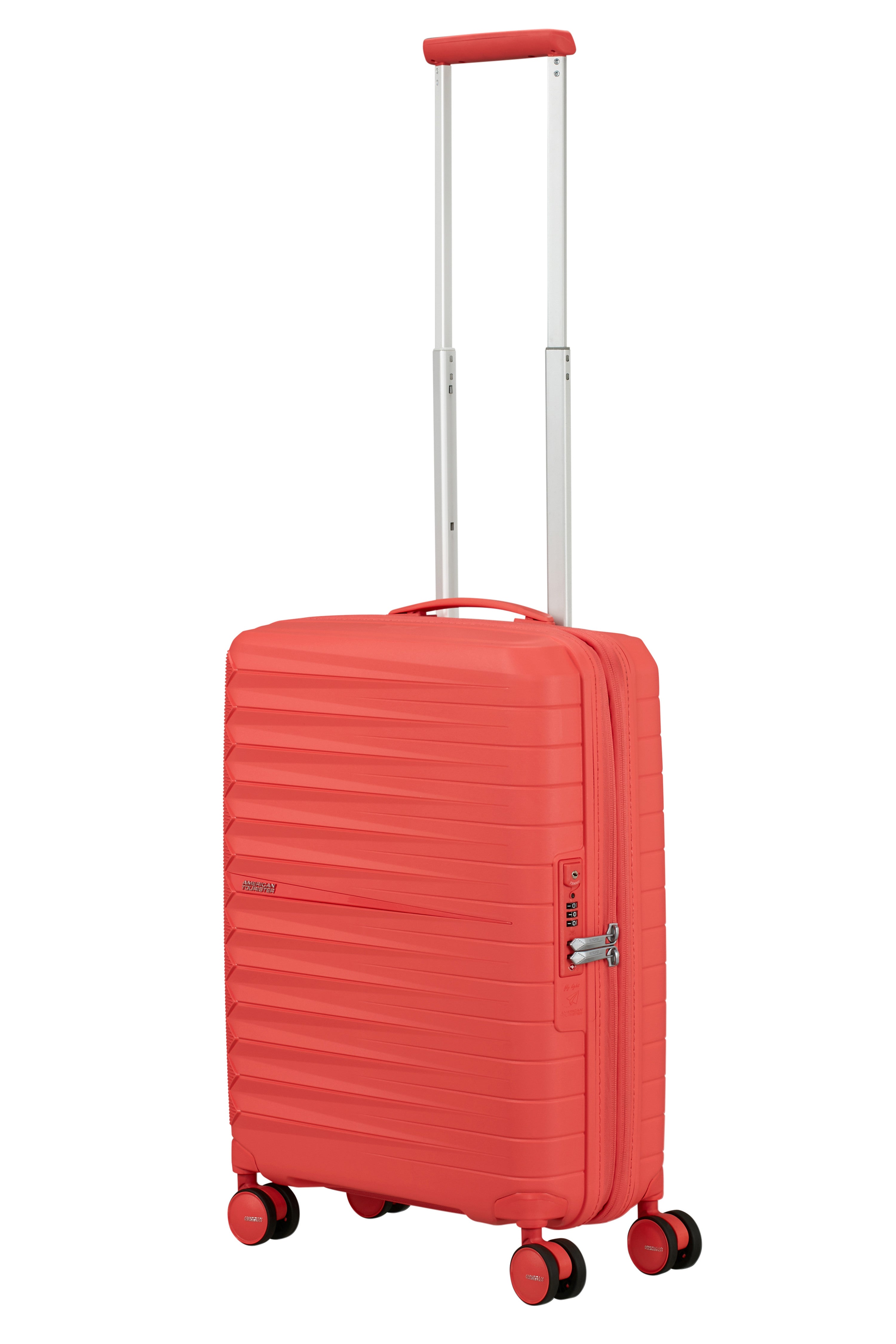 American Tourister FastForward Expandable Carry-On Spinner (20-inch) - SUNSET CORAL