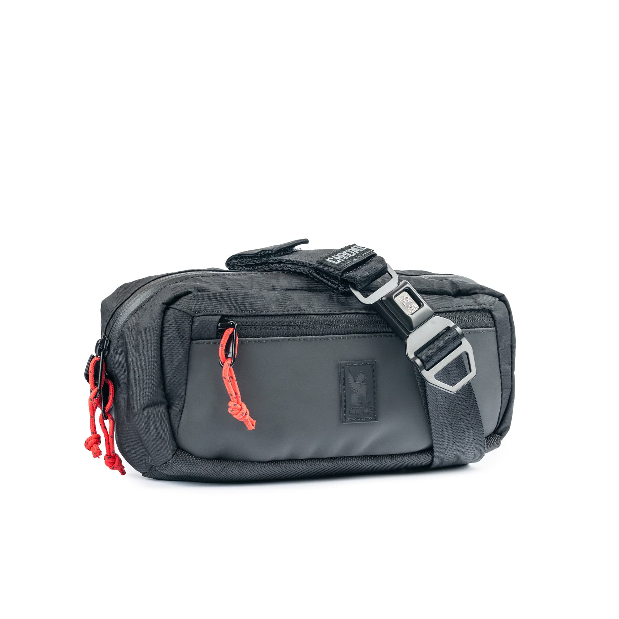 Chrome Industries Micro Kadet Sling Bag 3L in Black XRF — front view # color_Black XRF