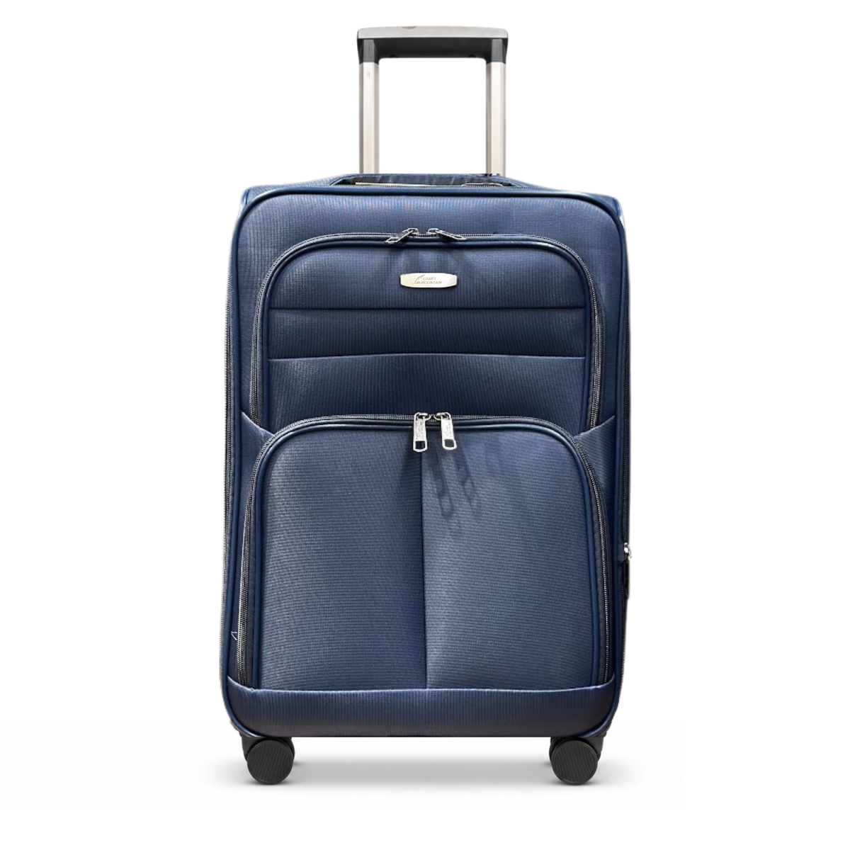 Camel Mountain 9122 Softside Expandable Spinner Luggage in Navy — front view