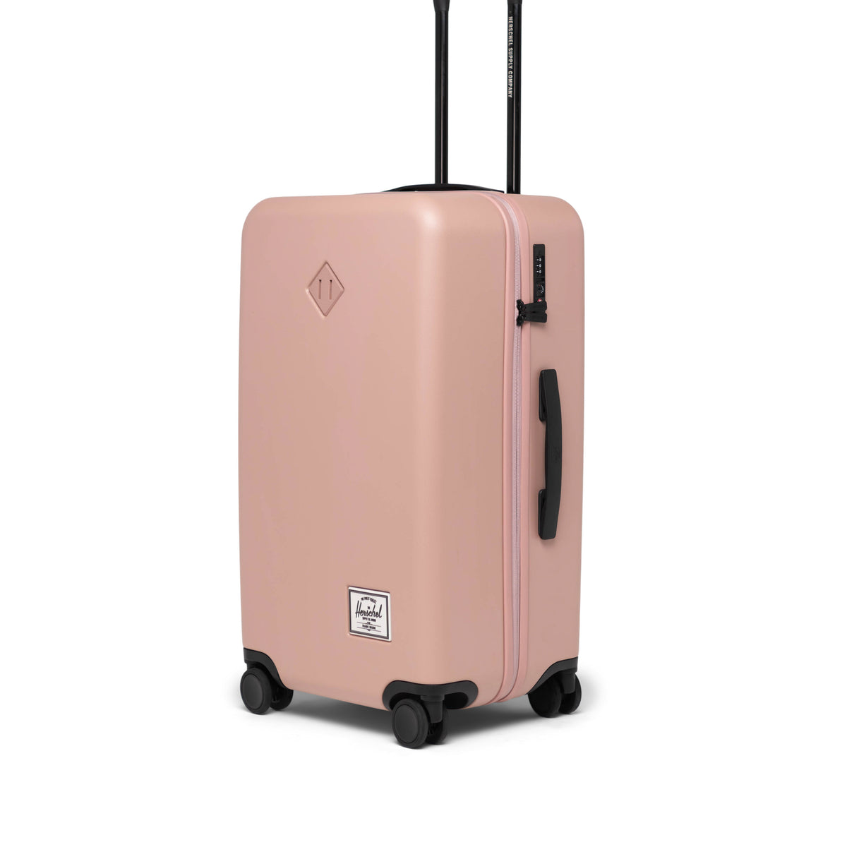 Herschel Heritage Hardshell Medium Luggage 67L in Ash Rose — angle view 2 # color_Ash Rose