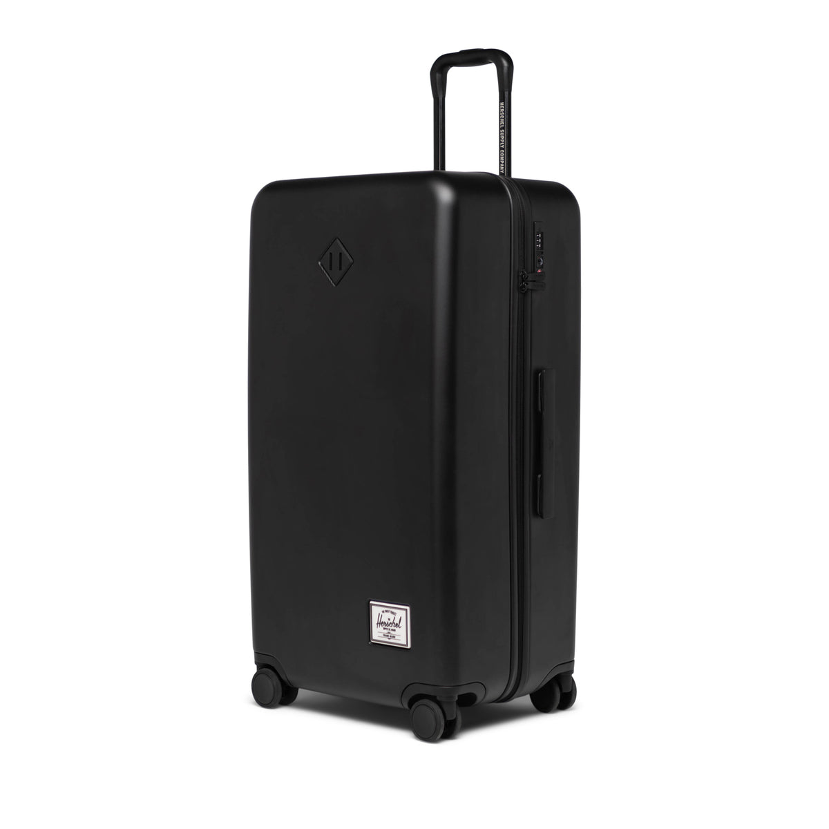 Herschel Heritage Hardshell Large Luggage 95L in Black — angle view 3