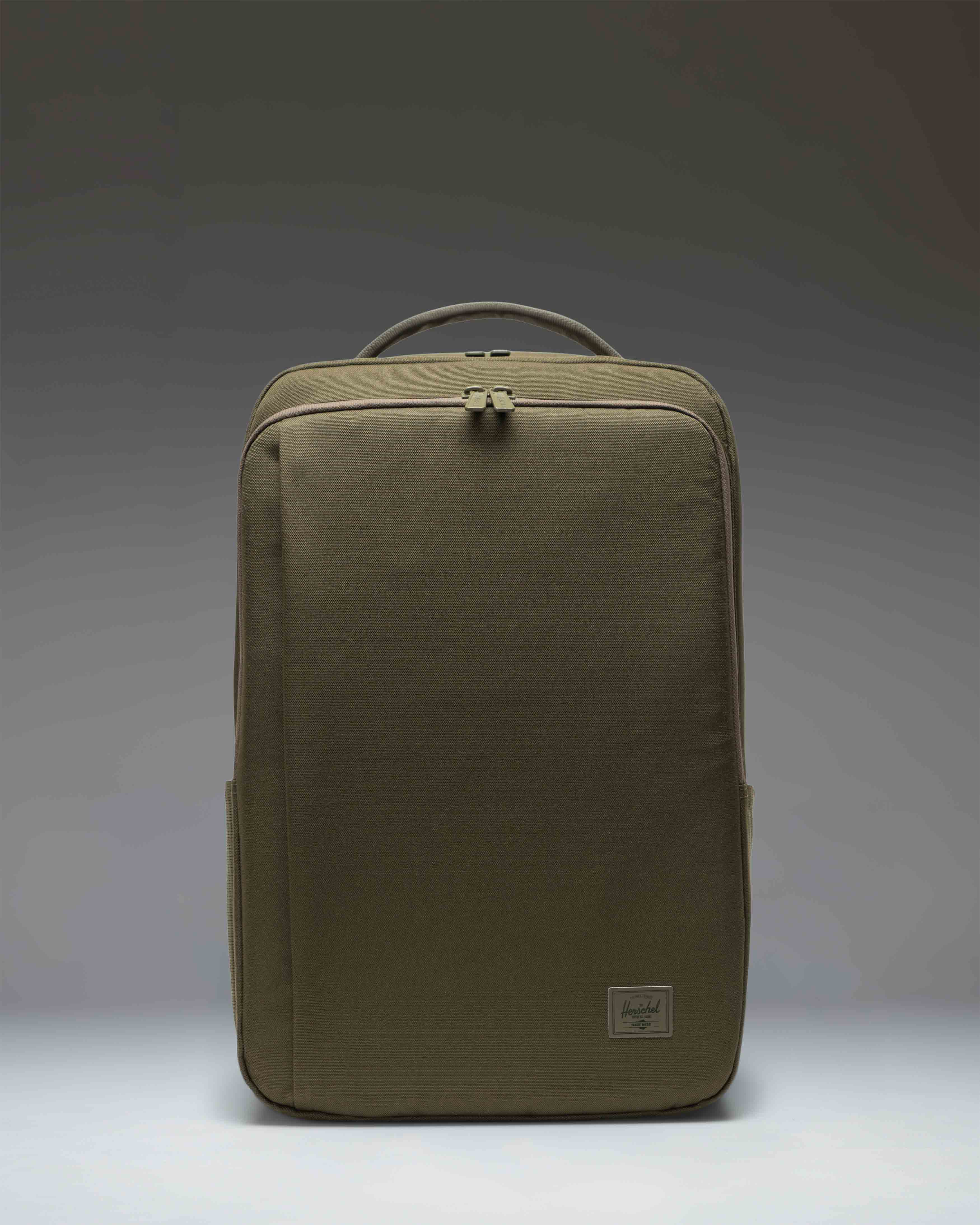 Herschel Kaslo Backpack Tech 30L in Ivy Green Tonal — front view