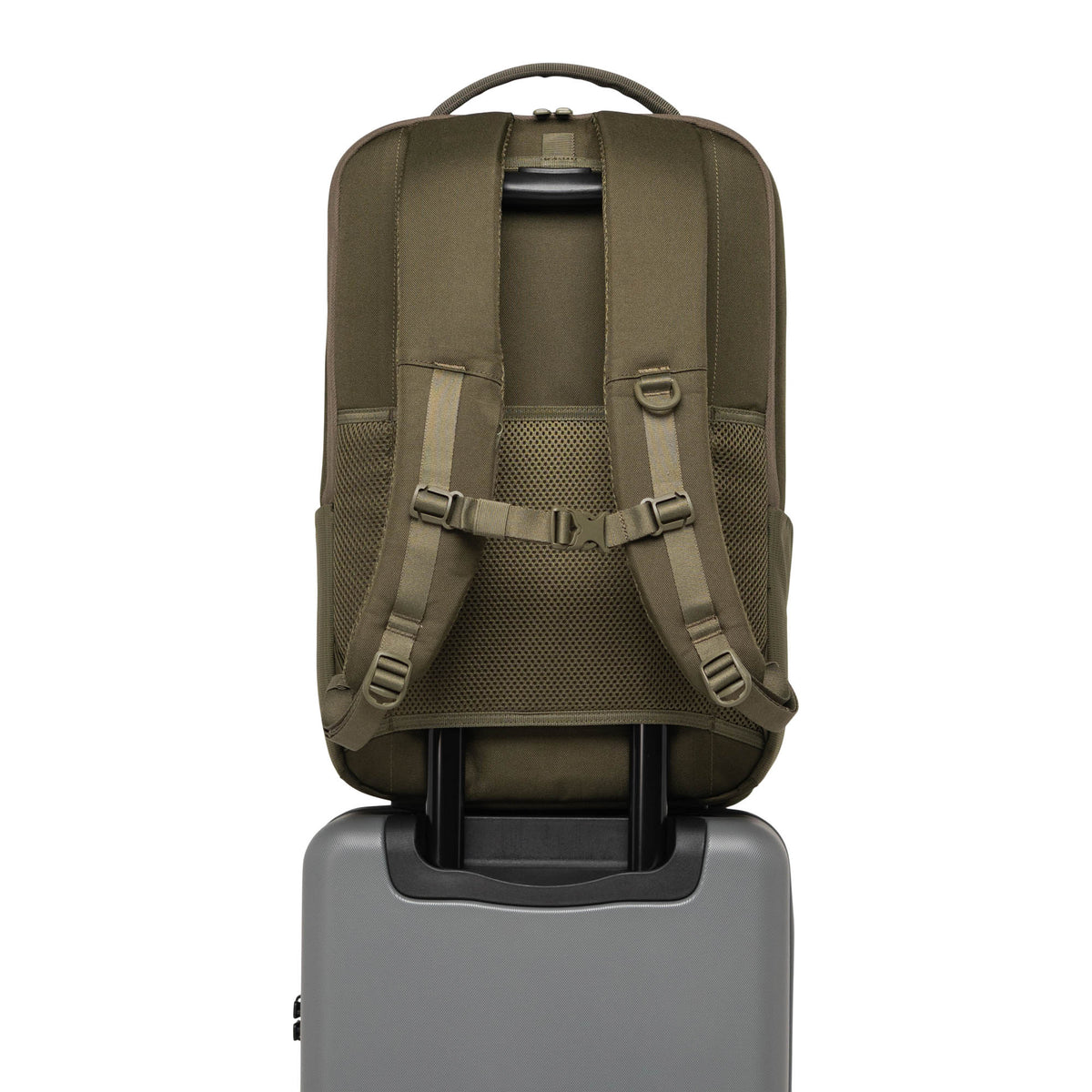Herschel Kaslo Backpack Tech 30L in Ivy Green Tonal — angle view 6 # color_Ivy Green Tonal