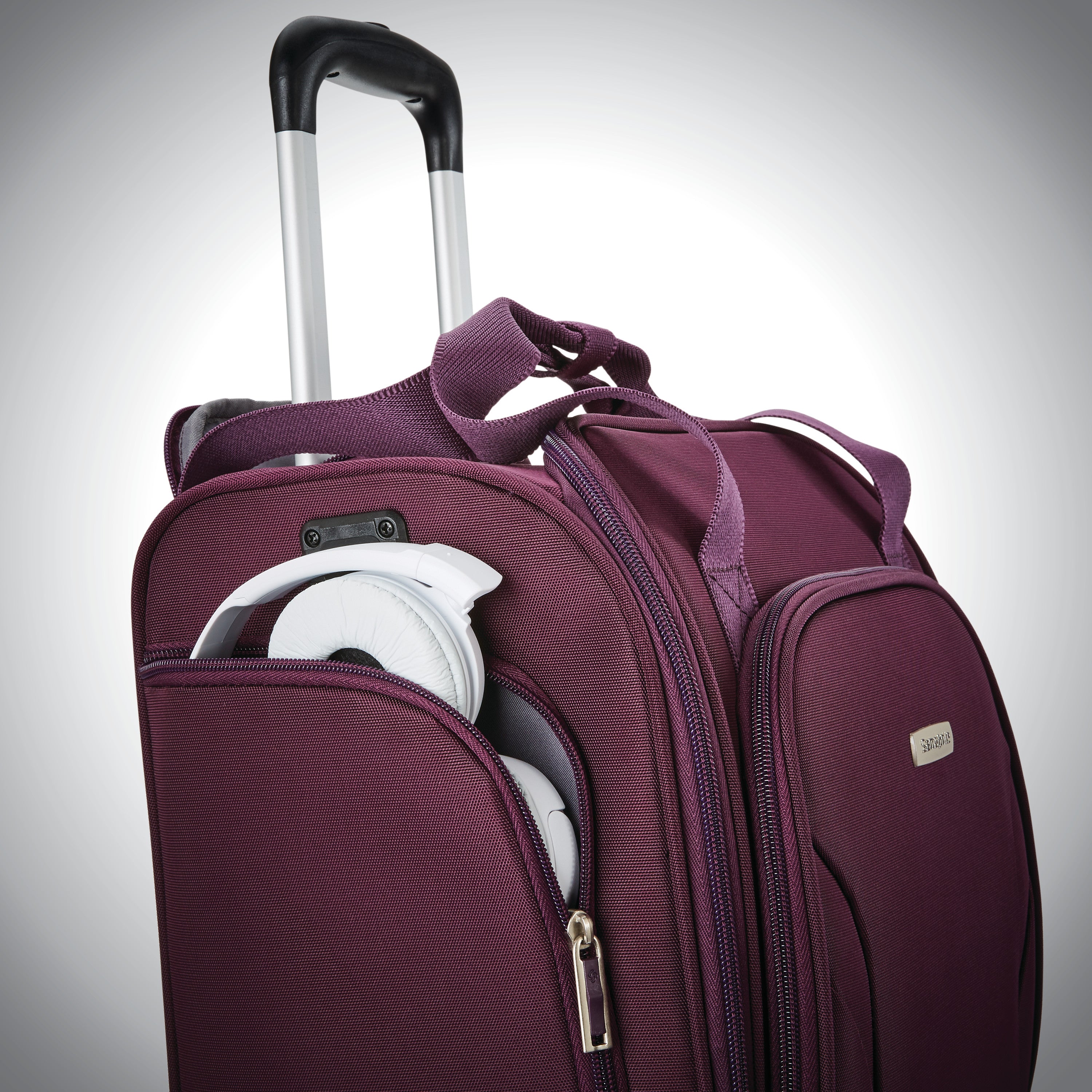 Samsonite Spinner Underseater with USB Port - PURPLE