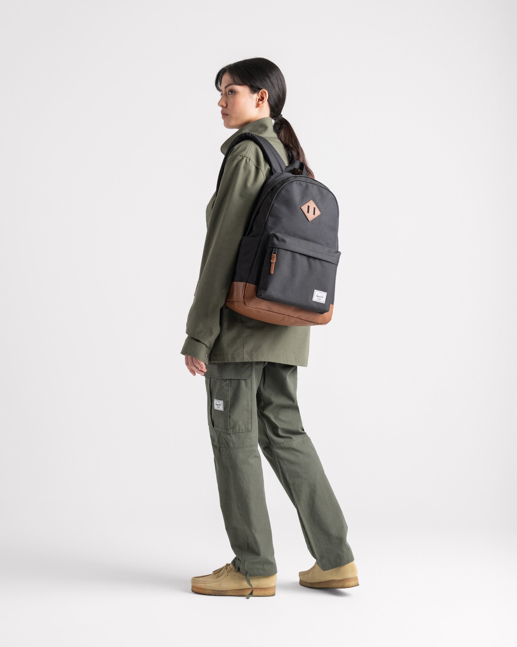 Herschel Heritage Backpack 24L in Black — lifestyle 2 # color_Black
