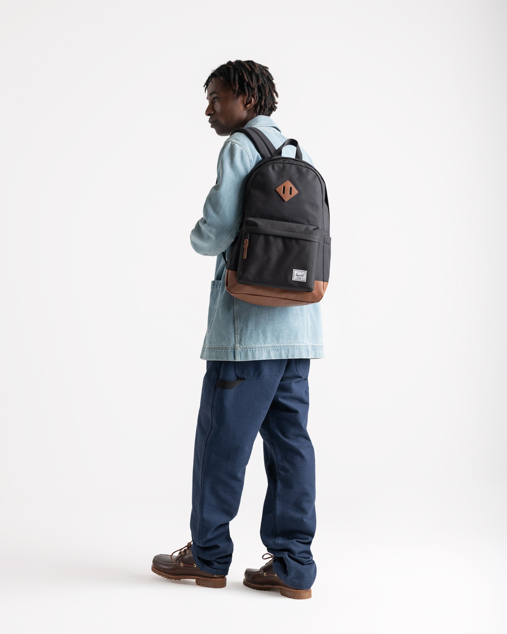 Herschel Heritage Backpack 24L in Black — lifestyle # color_Black