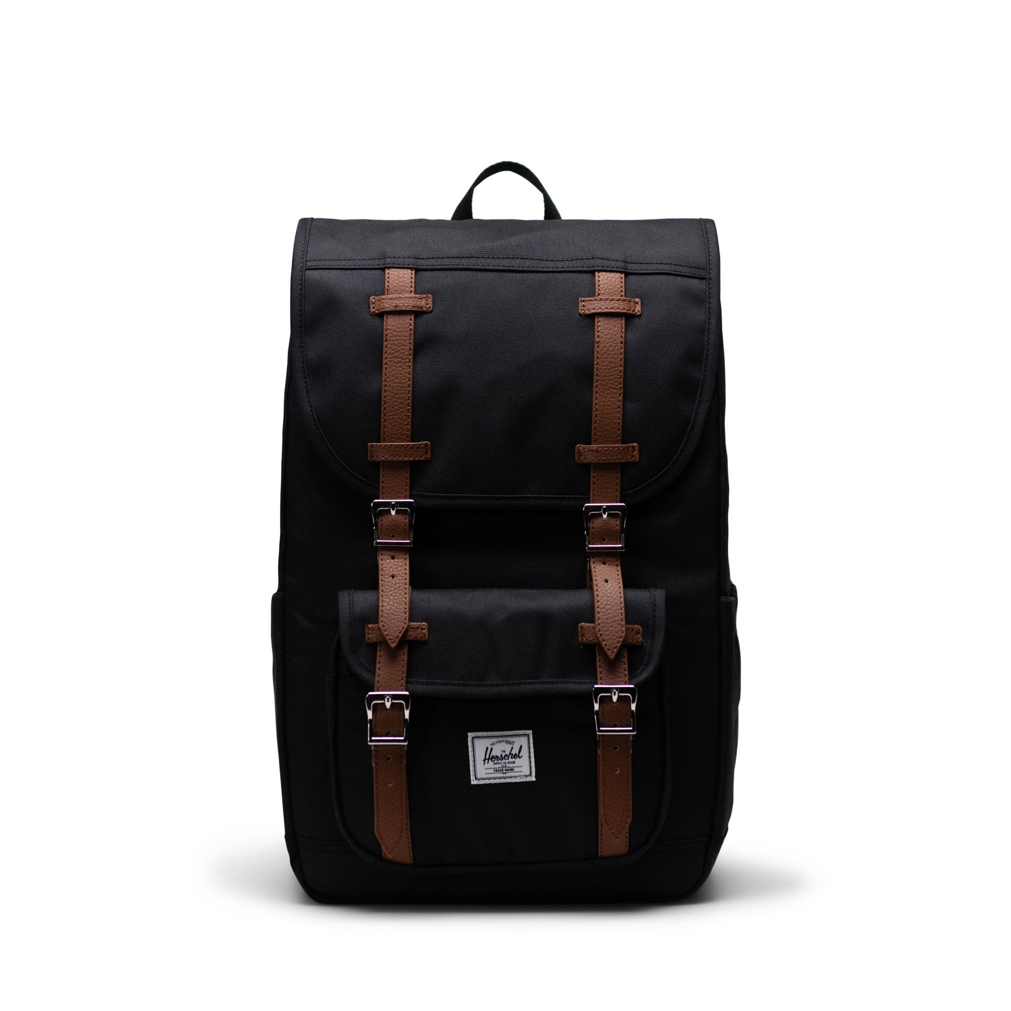 Herschel Little America Mid Backpack 21L in Black — front view # color_Black
