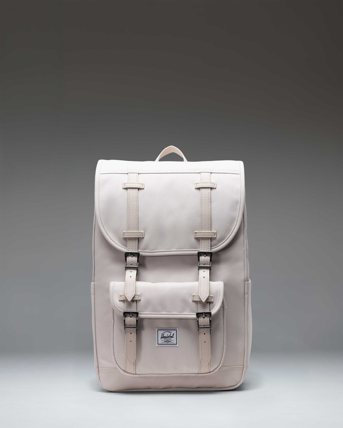 Herschel Little America Mid Backpack 21L in Moonbeam — front view # color_Moonbeam
