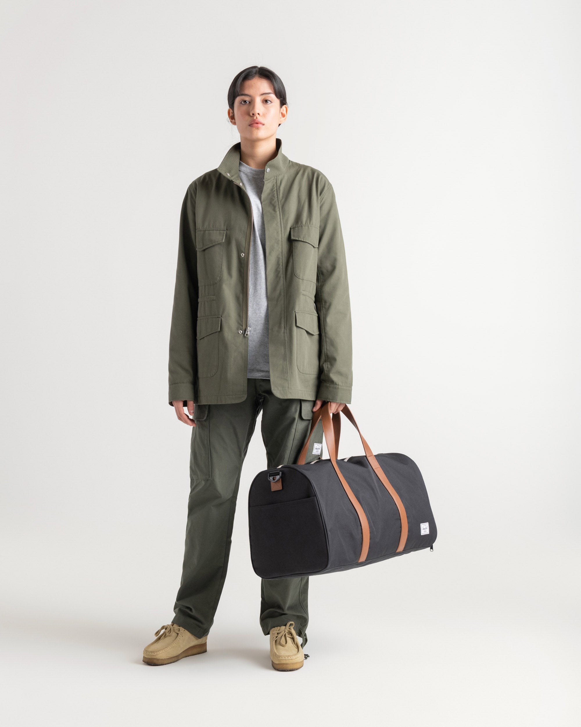 Herschel Novel Duffle 43L in Black — lifestyle 2 # color_Black