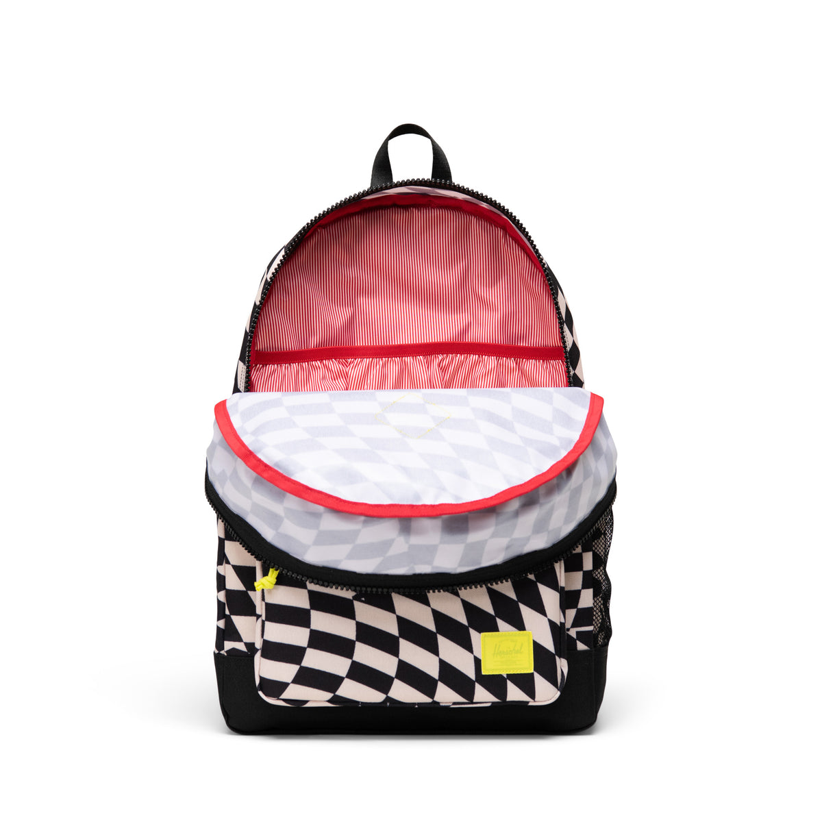 Herschel Heritage Youth Backpack 26L in Warp Check — angle view 2 # color_Warp Check