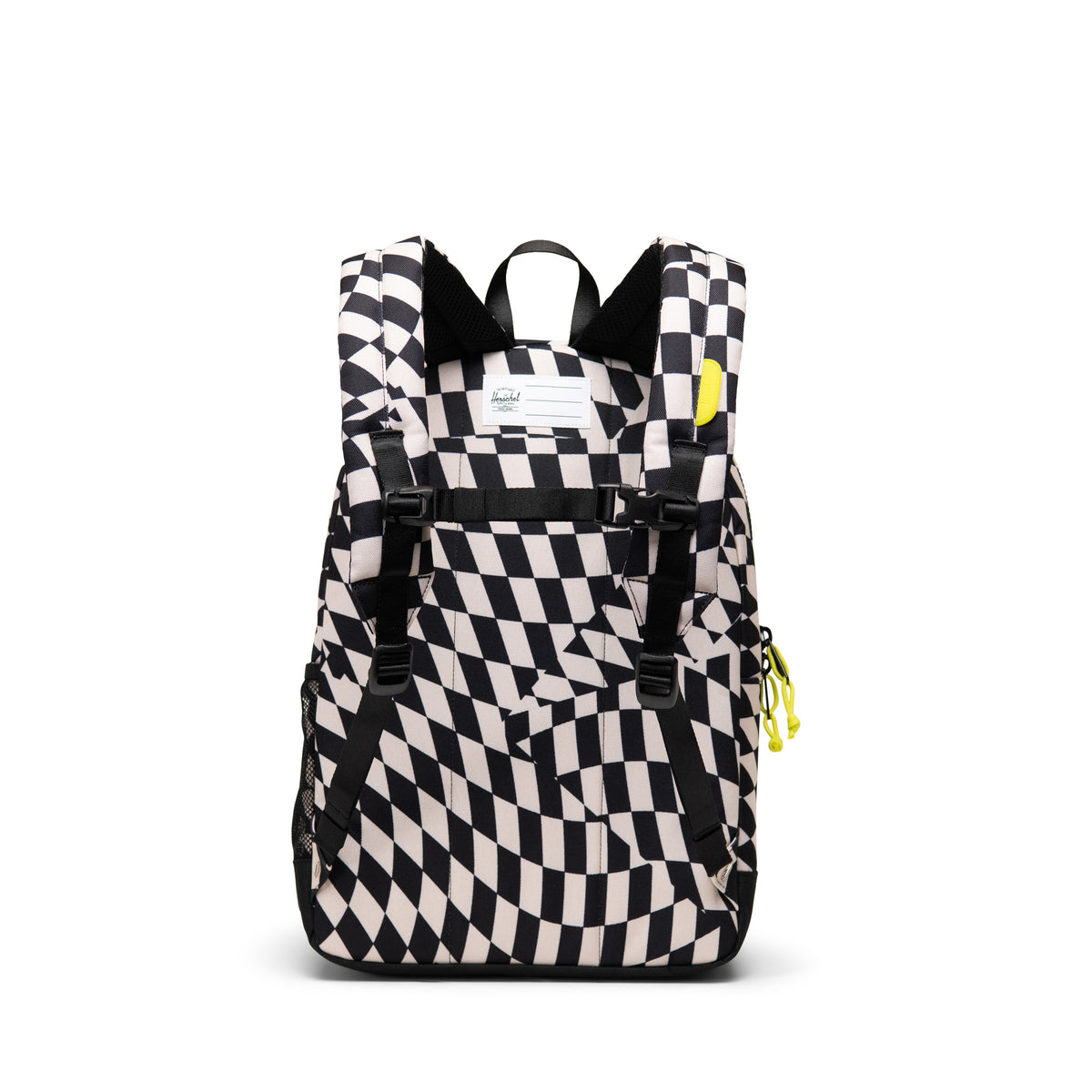 Herschel Heritage Youth Backpack 26L in Warp Check — back view # color_Warp Check