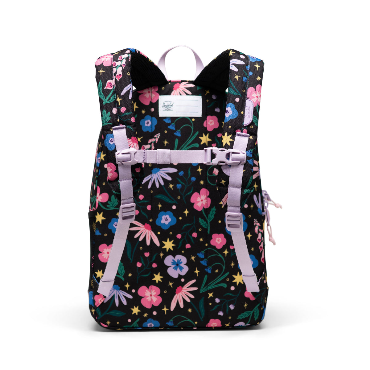 Herschel Heritage Youth Backpack 26L in Enchanted Garden — back view # color_Enchanted Garden