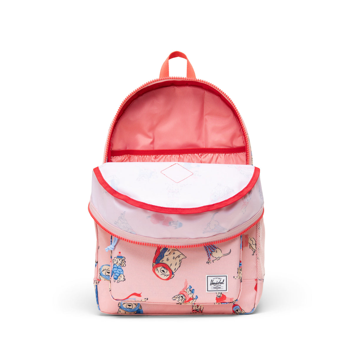 Herschel Heritage Youth Backpack 26L in Fashion Dogs — angle view 2 # color_Fashion Dogs