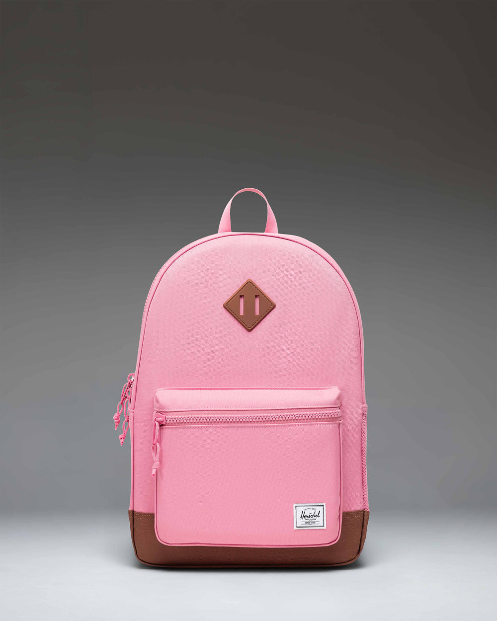 Herschel Heritage Youth Backpack 26L in Cashmere Rose/Saddle Brown — front view
