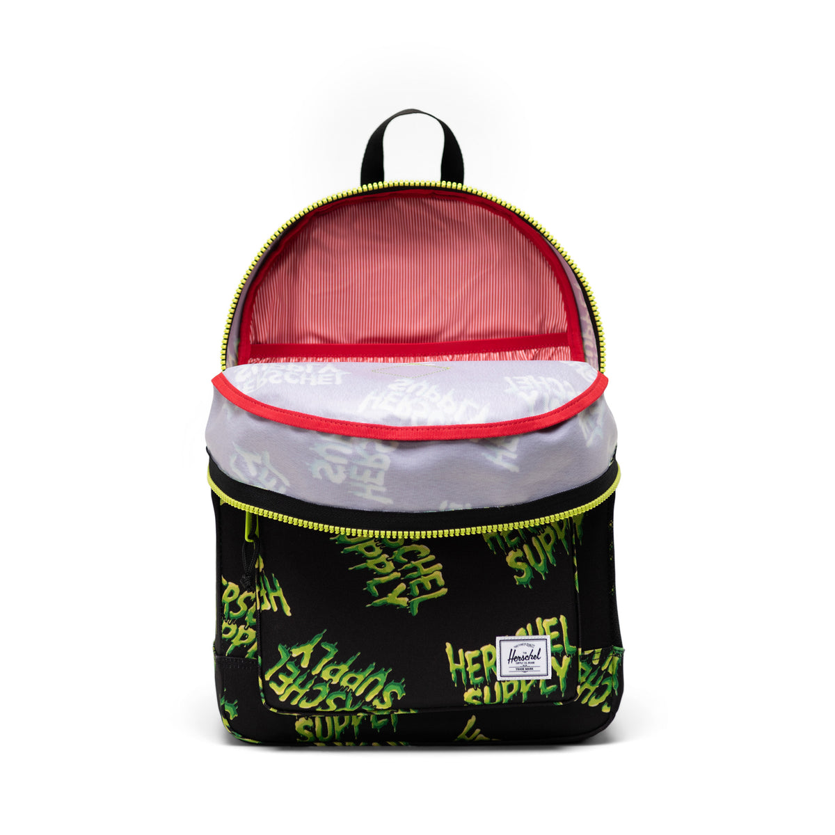 Herschel Heritage Youth Backpack 26L in HSC Slime — angle view 2 # color_HSC Slime
