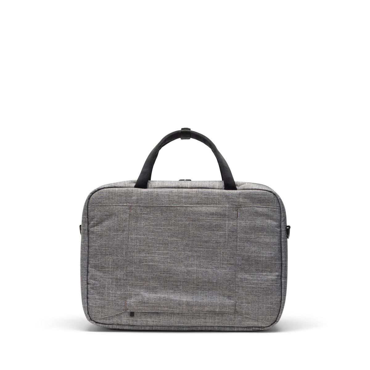 Herschel Gibson Messenger Tech 18L in Raven Crosshatch — back view # color_Raven Crosshatch