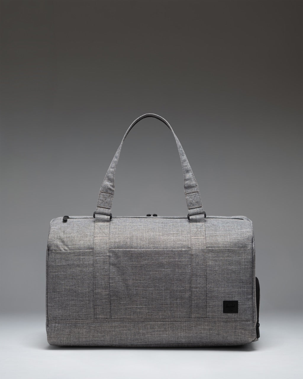 Herschel Novel Duffle Tech 45L in Raven Crosshatch — front view