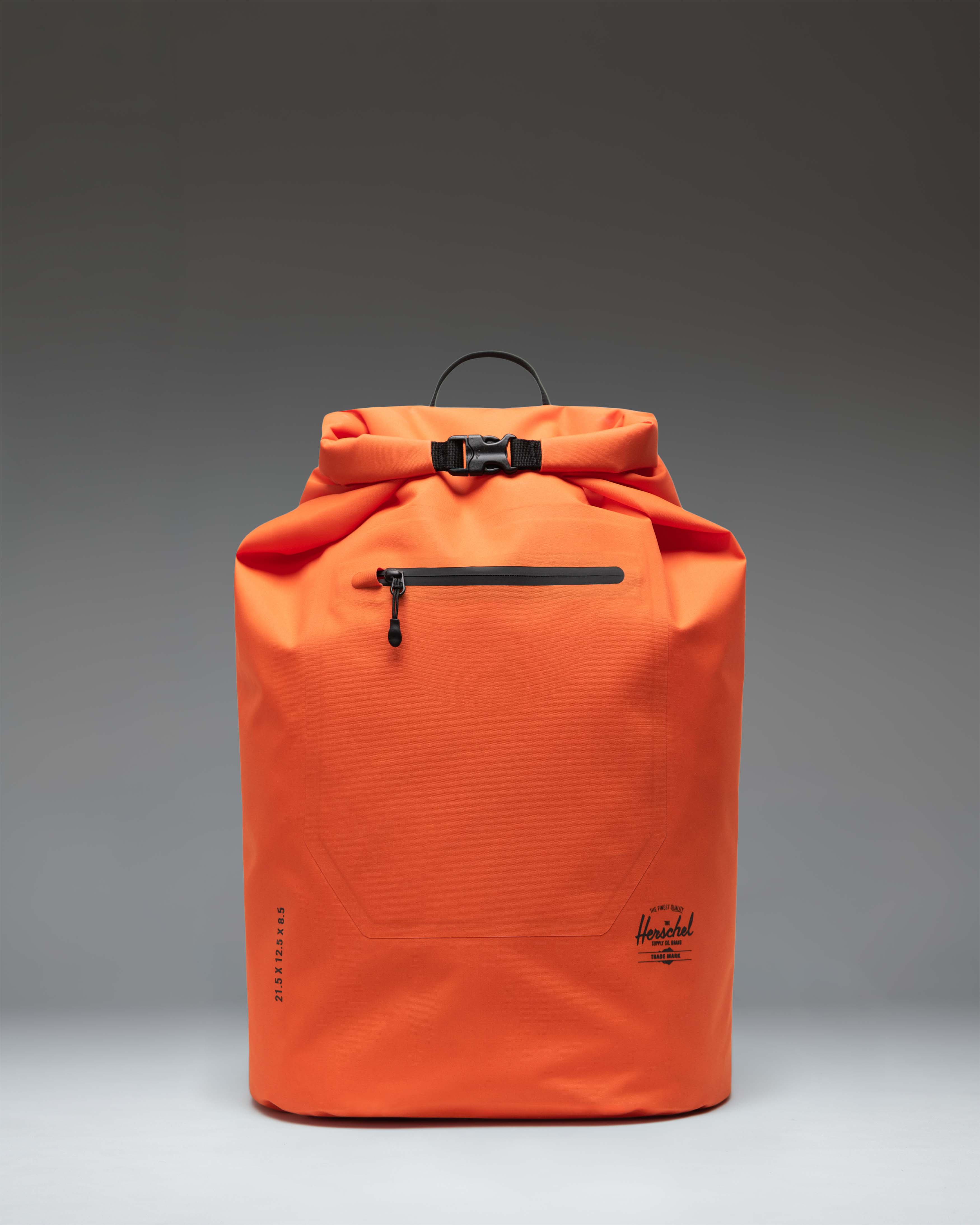 Herschel Dry Bag Backpack 32L in Vermillion Orange — front view