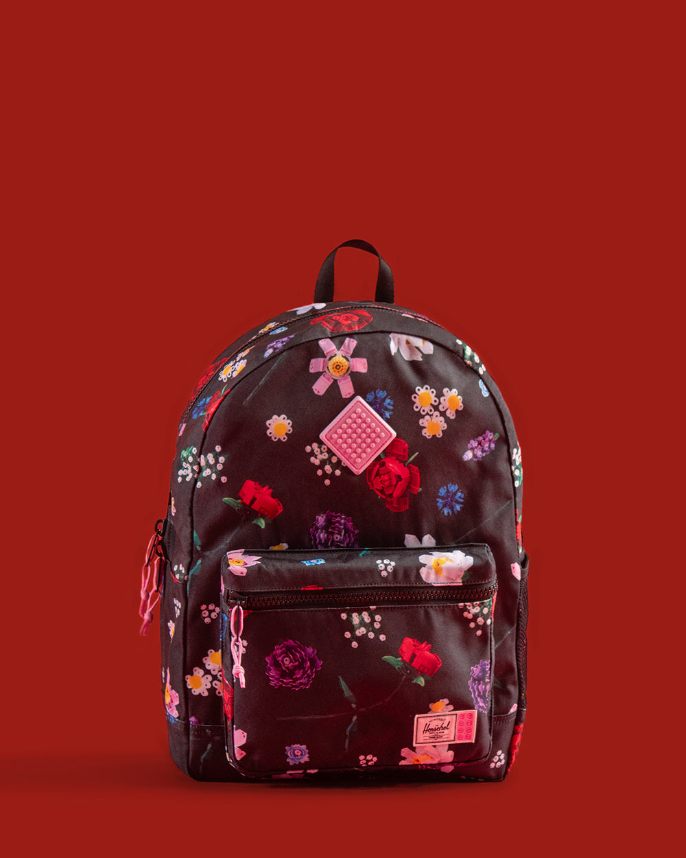 LEGO Herschel Heritage Youth Backpack 26L in Falling Florals — front view