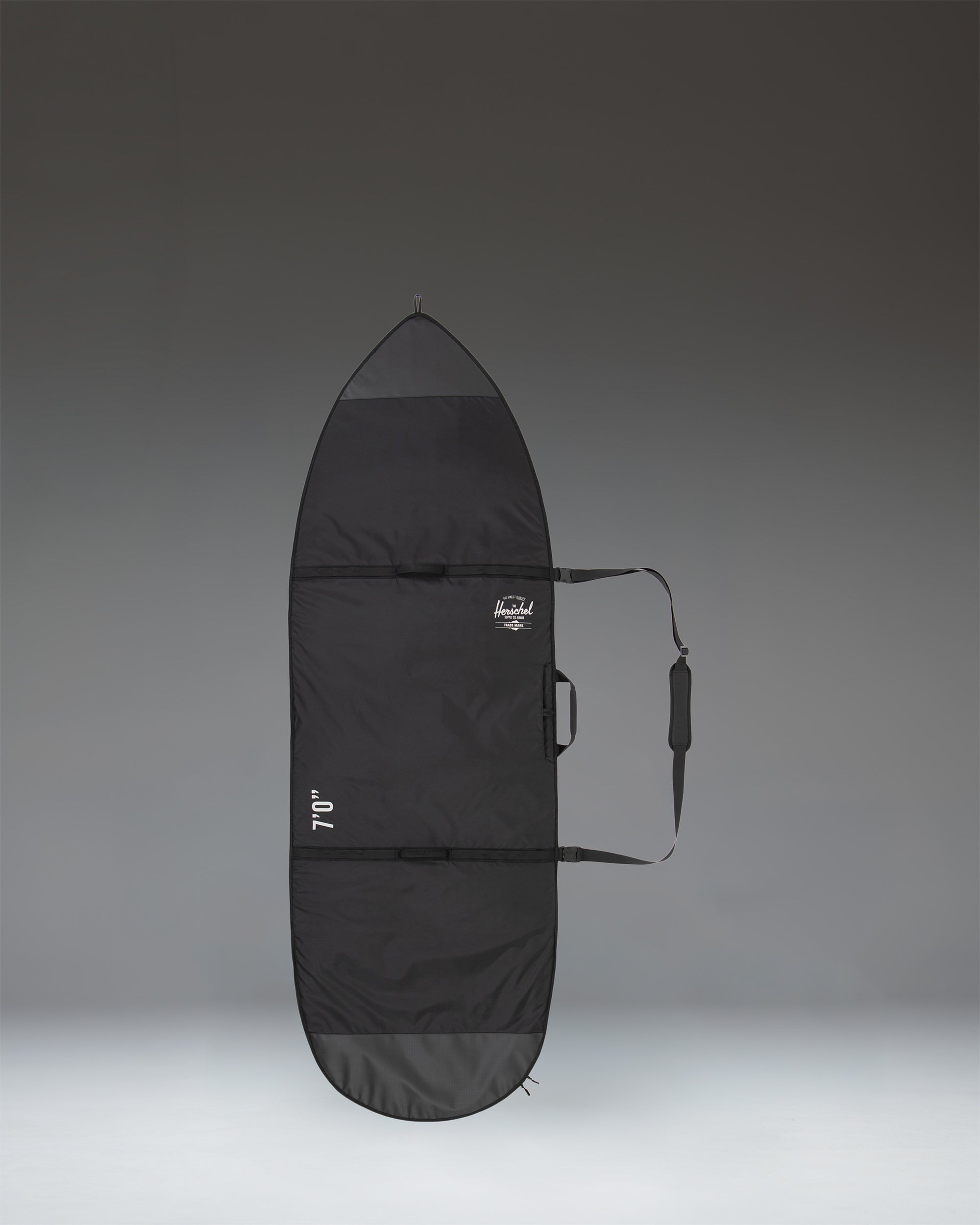 Herschel Surfboard Sleeve Hybrid 7 Ft in Black — front view