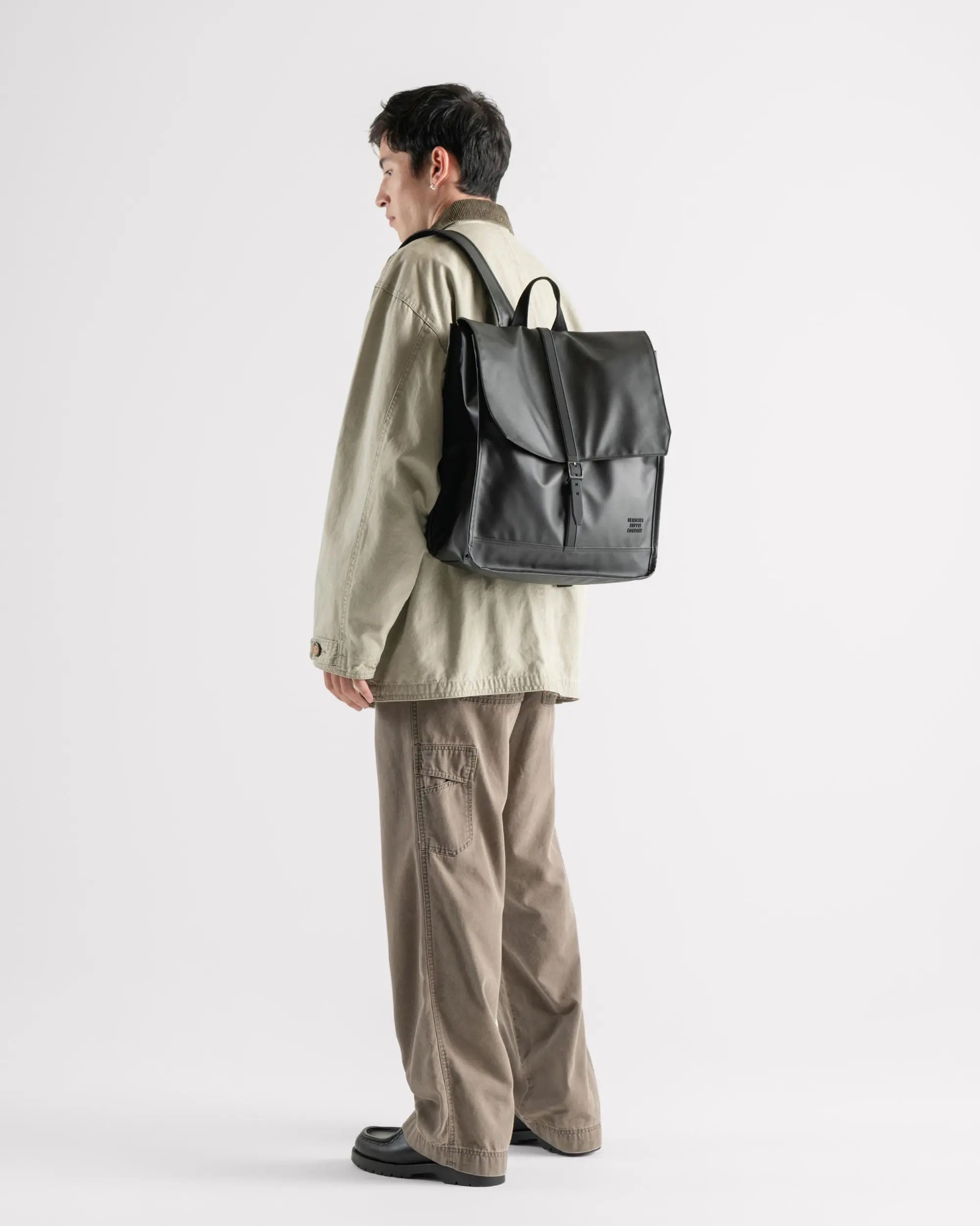 Herschel City Backpack Weather Resistant 18L in Black — lifestyle