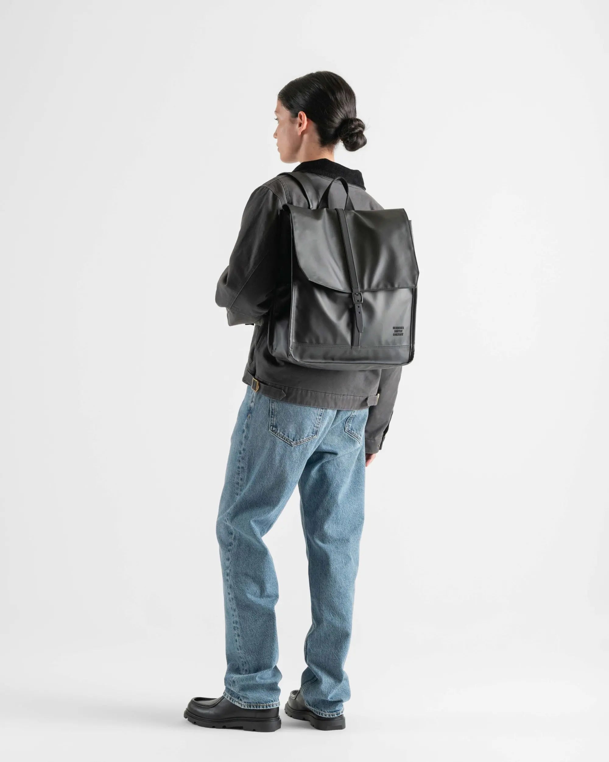 Herschel City Backpack Weather Resistant 18L in Black — lifestyle 2