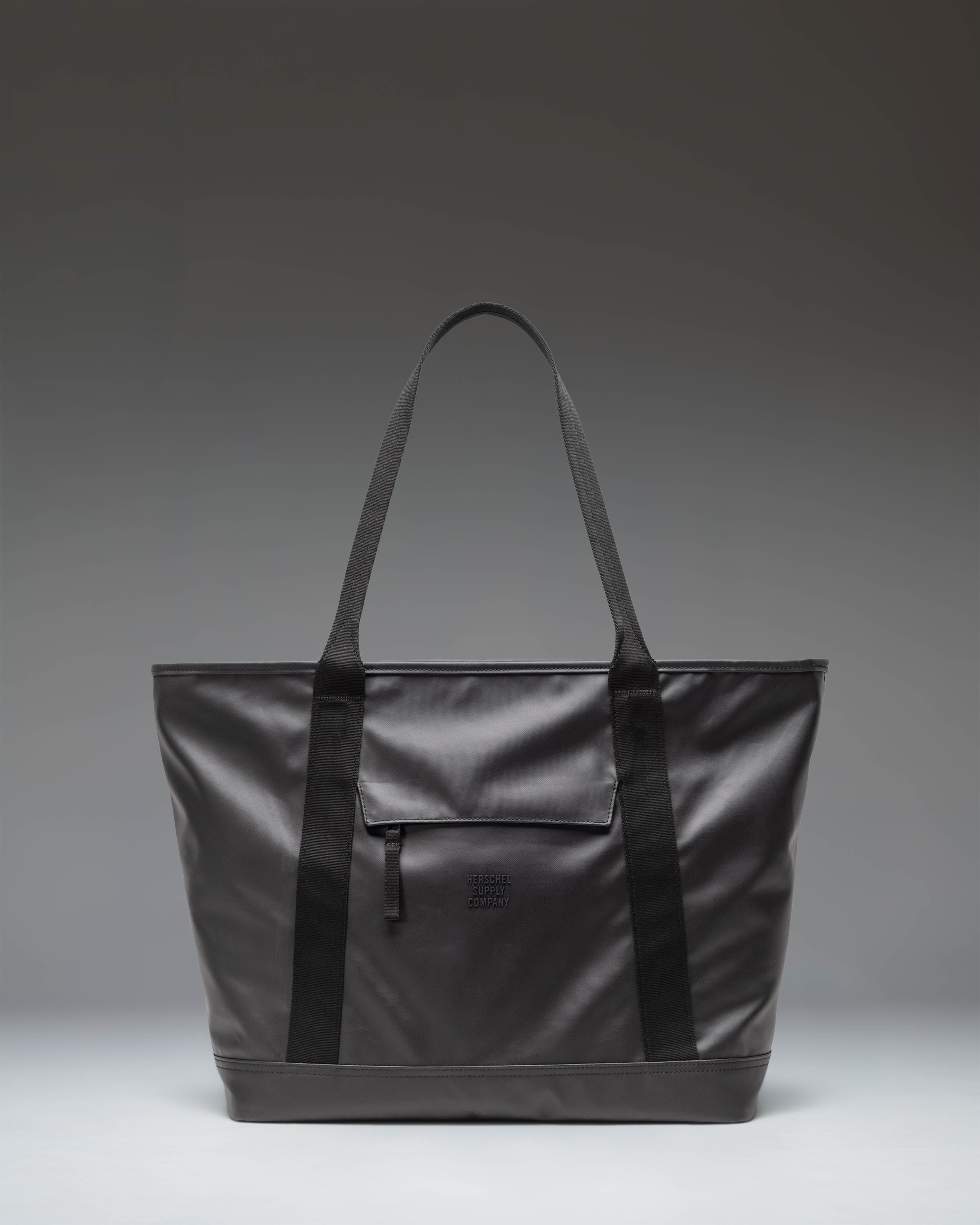 Herschel Alberni Tote Weather Resistant 23L in Black — front view