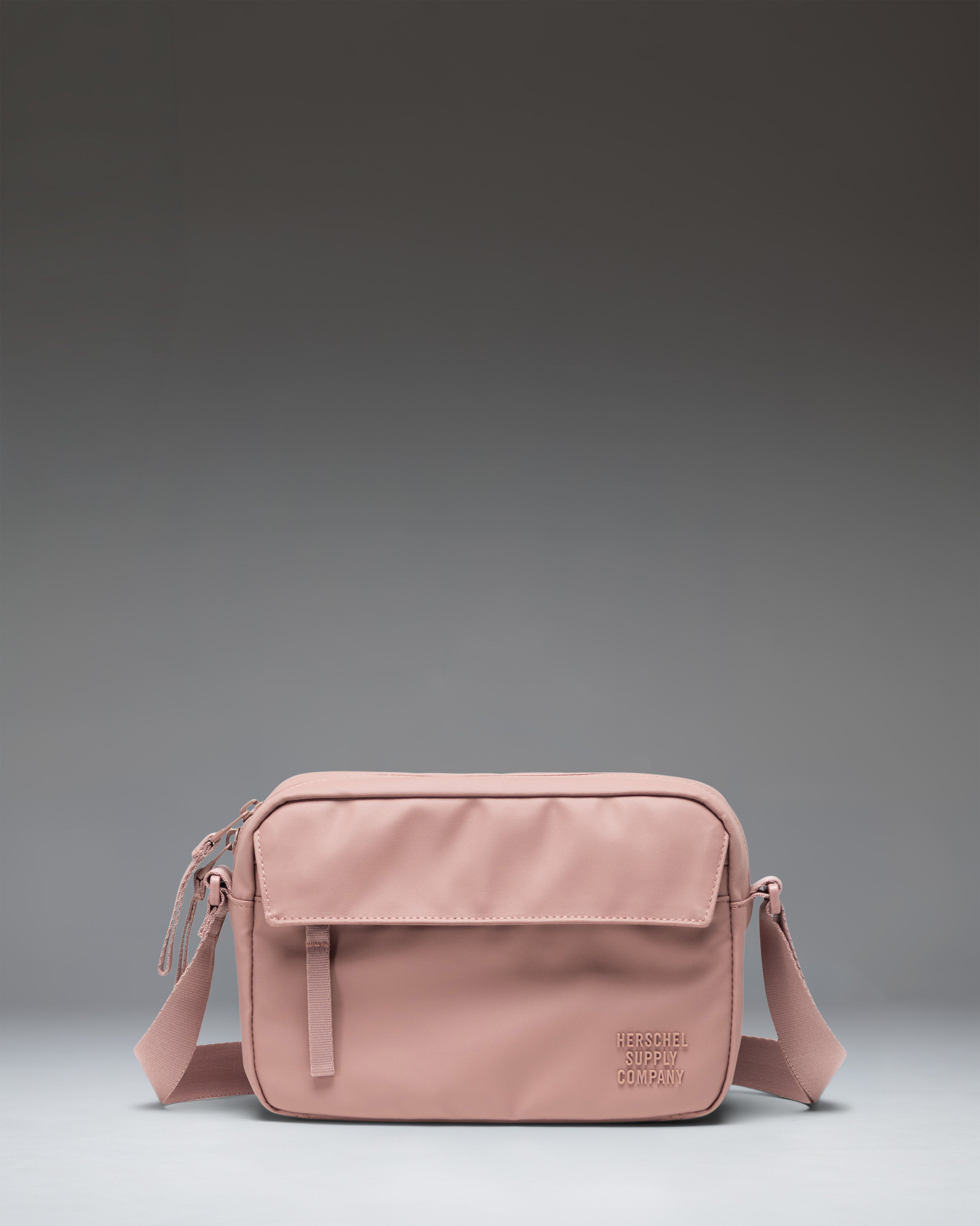 Herschel Alberni Crossbody Weather Resistant 3L in Ash Rose — front view