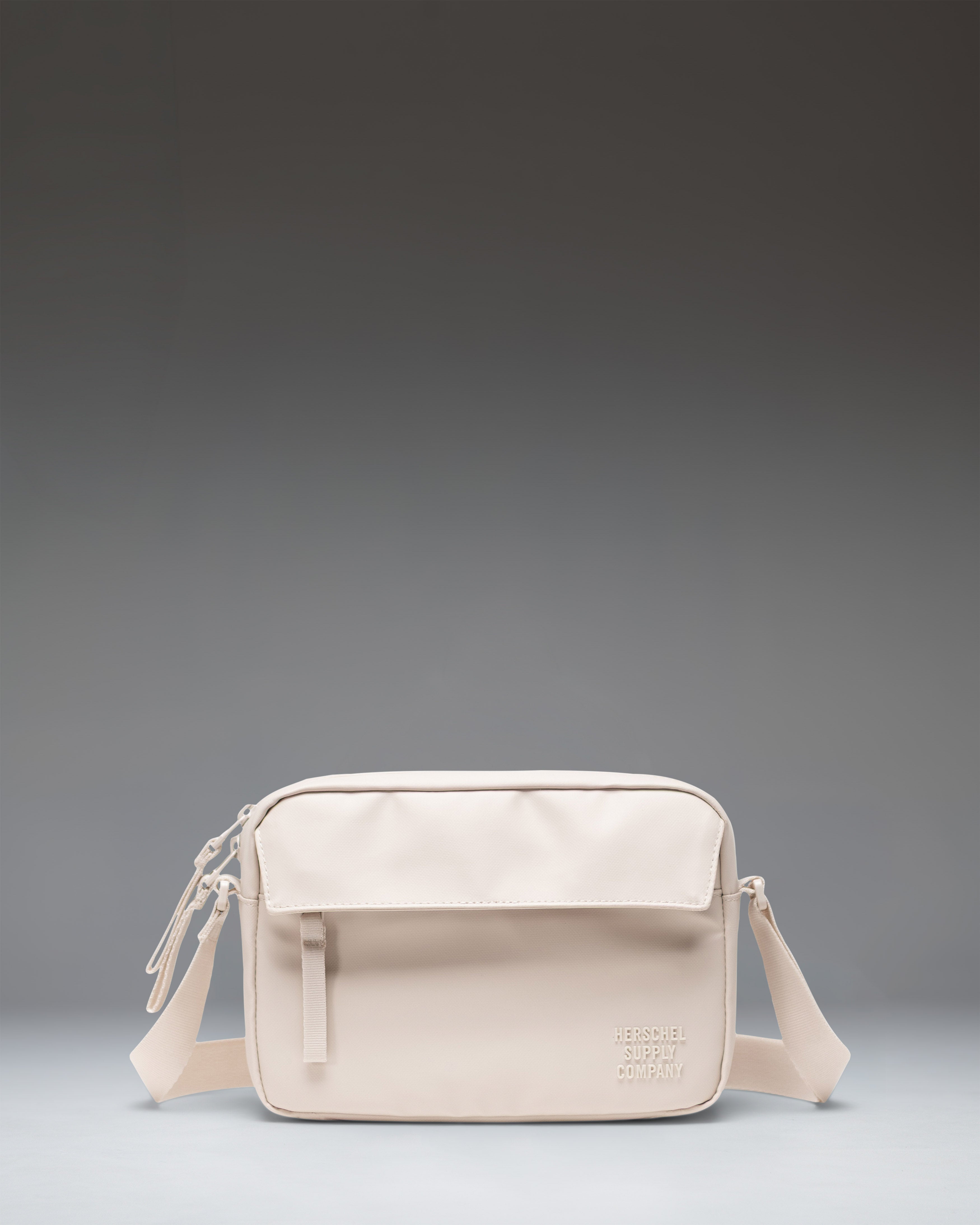 Herschel Alberni Crossbody Weather Resistant 3L in Moonbeam — front view