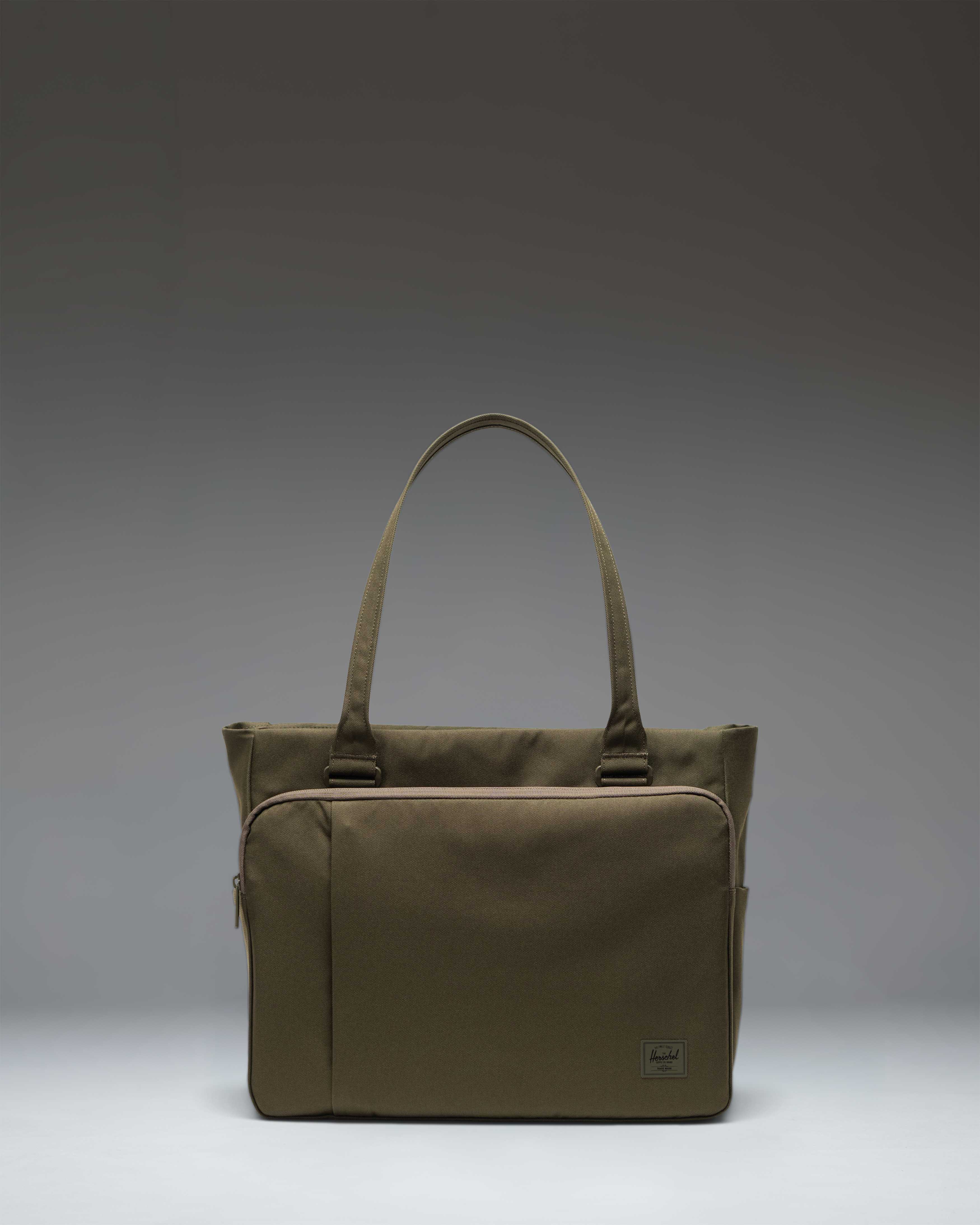 Herschel Kaslo Tote Tech 23L in Ivy Green Tonal — front view