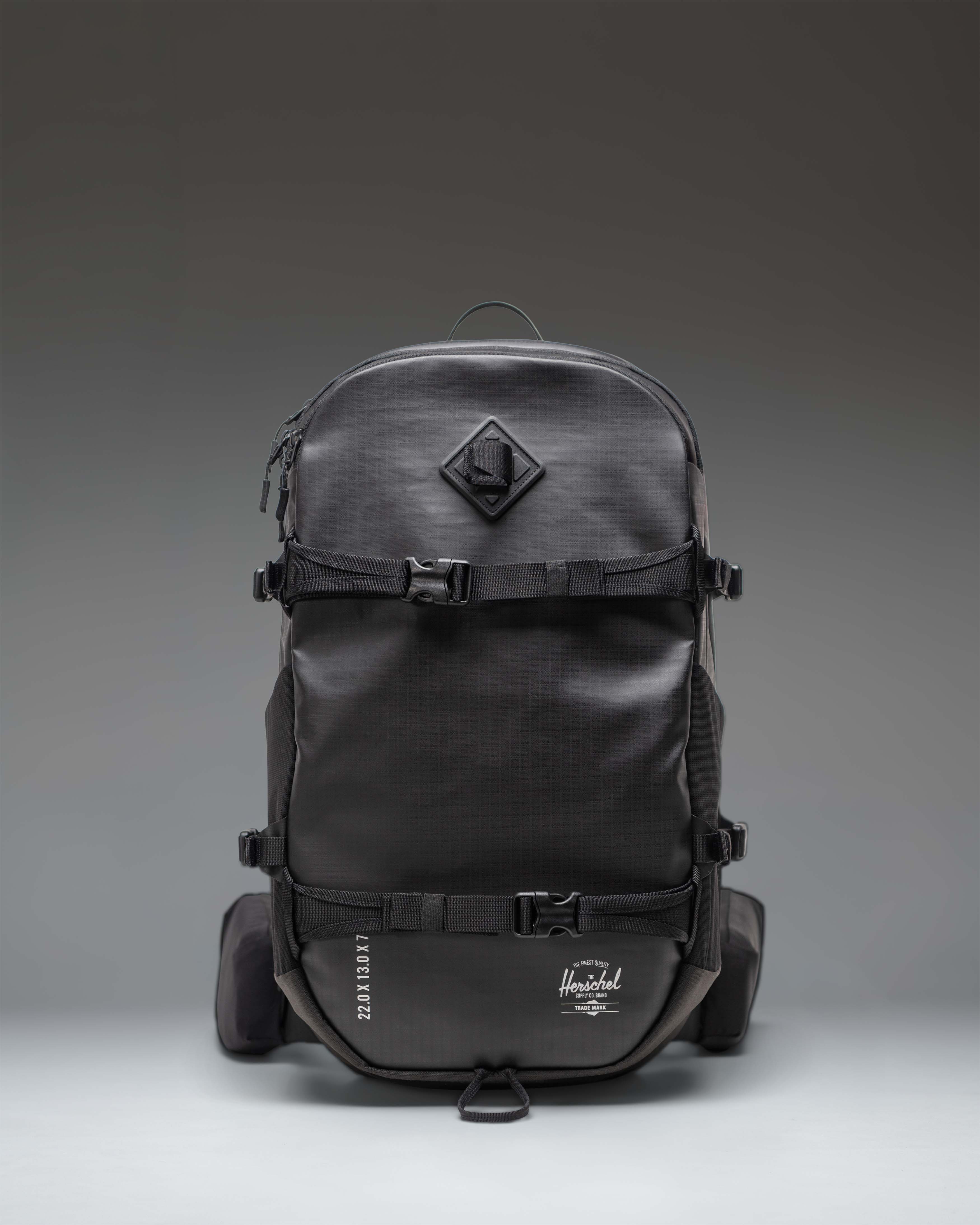 Herschel All Season Pro Backpack 36L in Black — front view