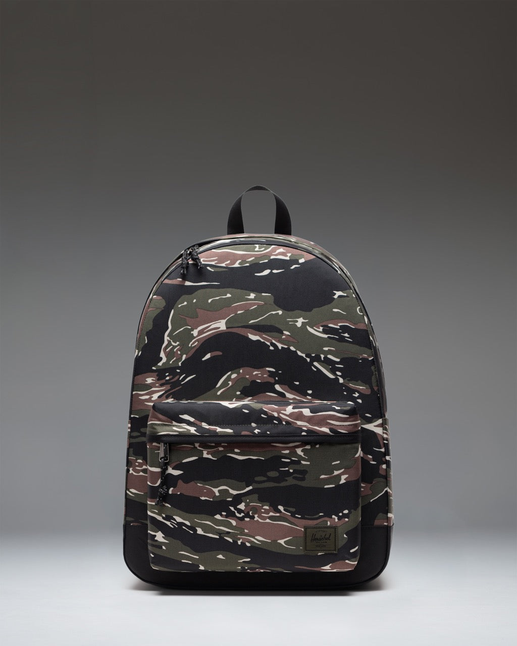 Nylon Herschel Classic XL Backpack 30L in Tiger Camo — front view